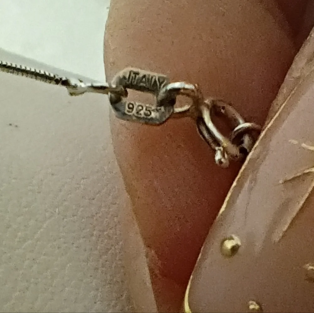 925 Silver Italian Snake Chain Solitaire Australian crystal Necklace 18" - Picture 4 of 5